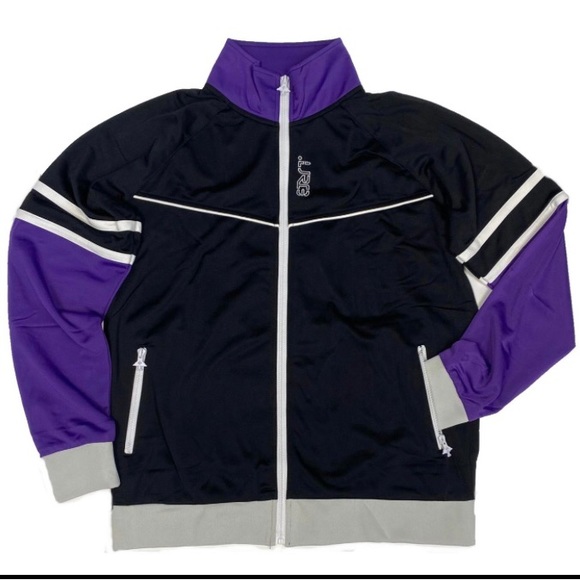LRG TRANSFER TRACK JACKET / COLOR: BLACK, PURPLE - Picture 1 of 2